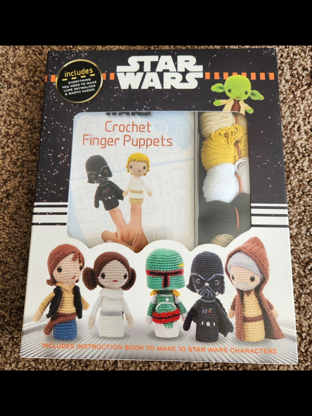 New In Box - Star Wars Crochet Finger Puppets Kit